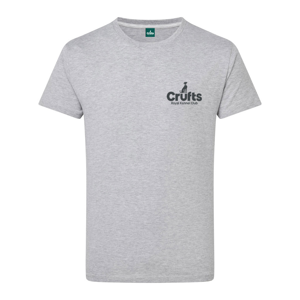 Crufts Stacked Logo Organic Cotton T-Shirt | Premium Dog Lover Gift