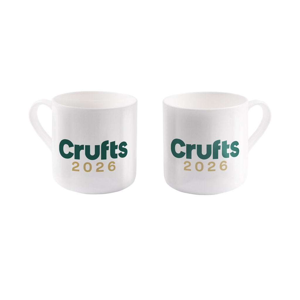 Crufts 2026 Logo Bone China Mug (8oz) | Limited Edition Dog Lover Gift