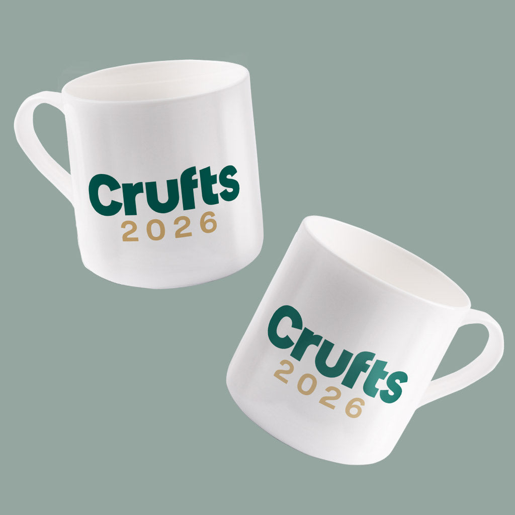 Crufts 2026 Logo Bone China Mug (8oz) | Limited Edition Dog Lover Gift