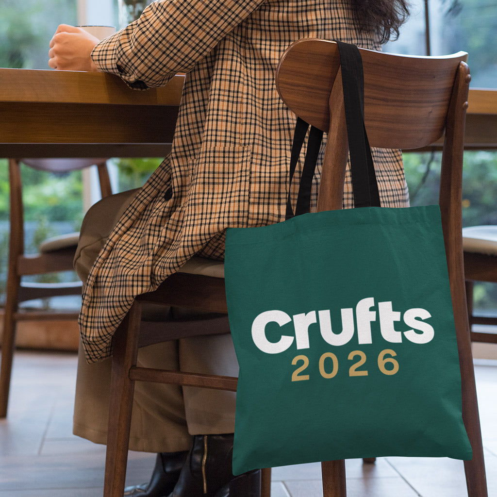 Crufts 2026 Logo 100% Cotton Tote Bag (40x40cm) | Commemorative Dog Lover Gift