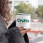 Crufts 2026 Logo Enamel Mug (10oz) | Commemorative Dog Lover Gift for Kids