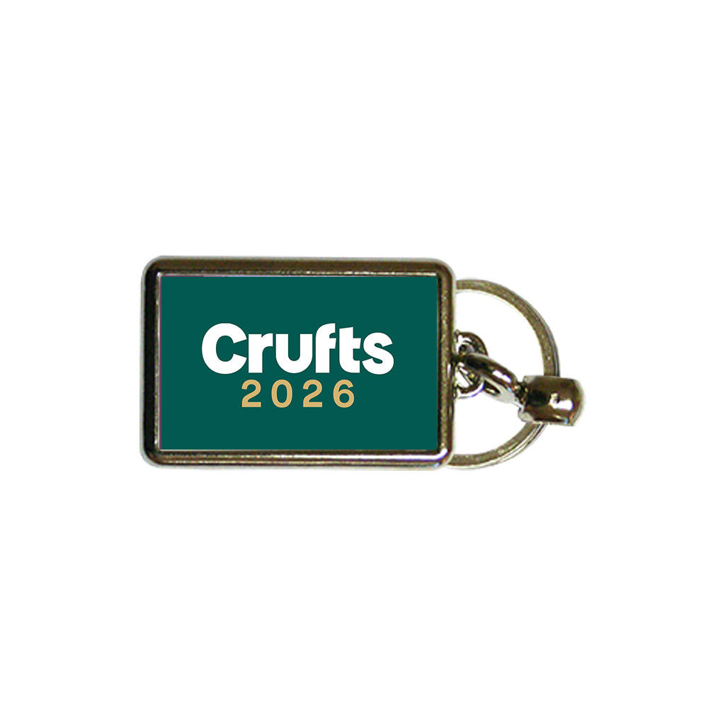 Crufts 2026 Logo Metal Keyring (4x3cm) | Commemorative Dog Lover Gift