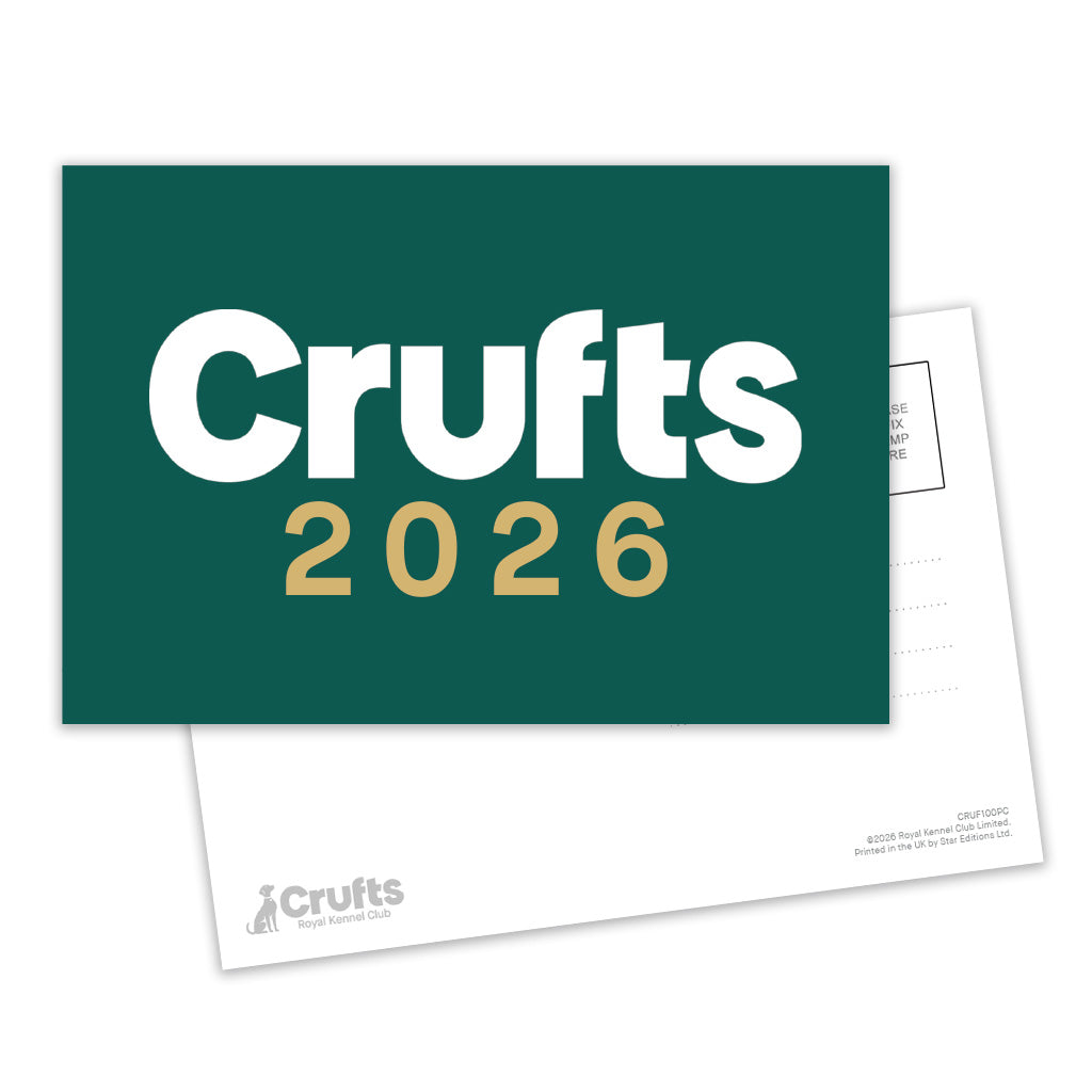 Crufts 2026 Logo Postcard Pack (Set of 8) | Sustainable Dog Lover Gift