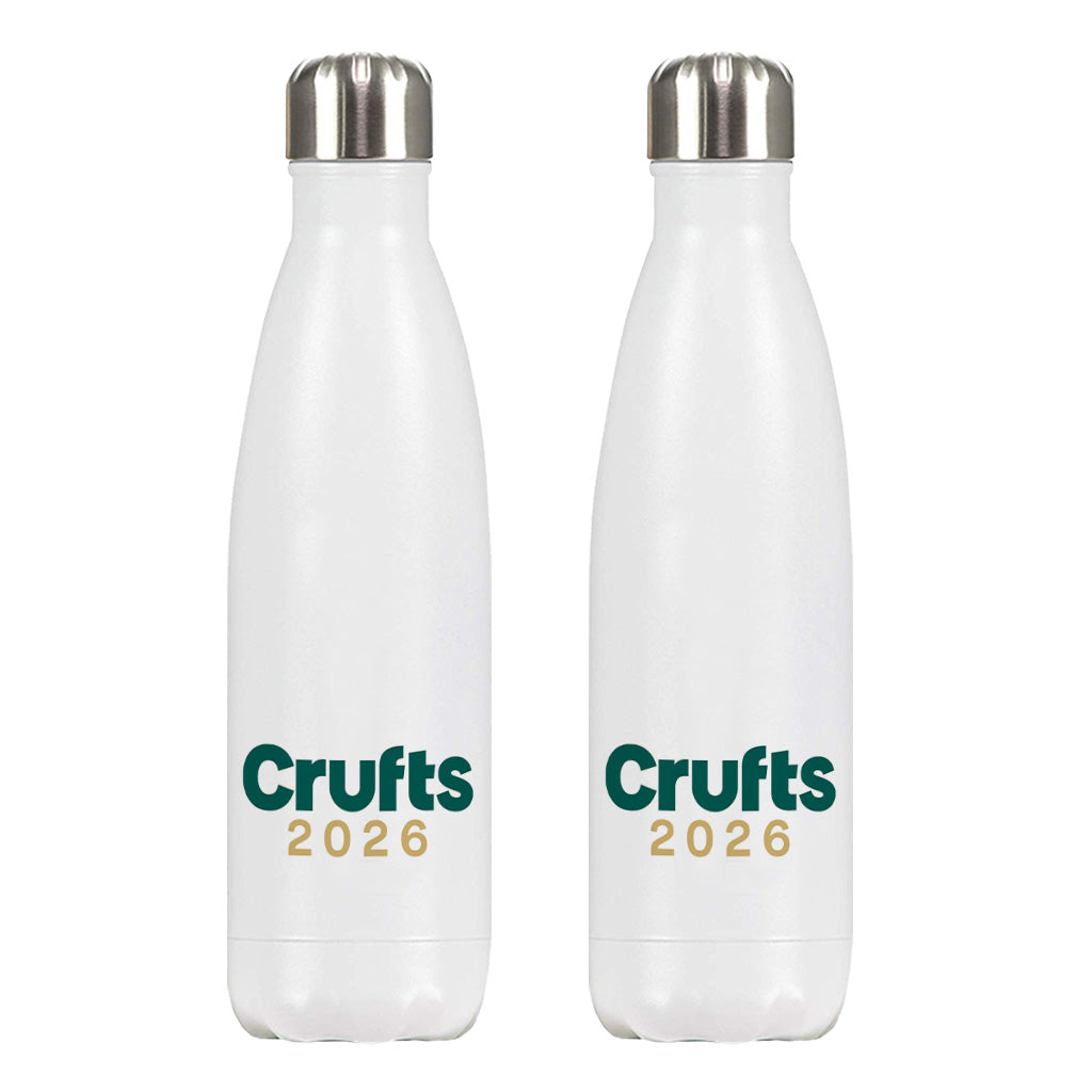 Crufts 2026 Logo Premium Water Bottle (500ml) | Commemorative Dog Lover Gift