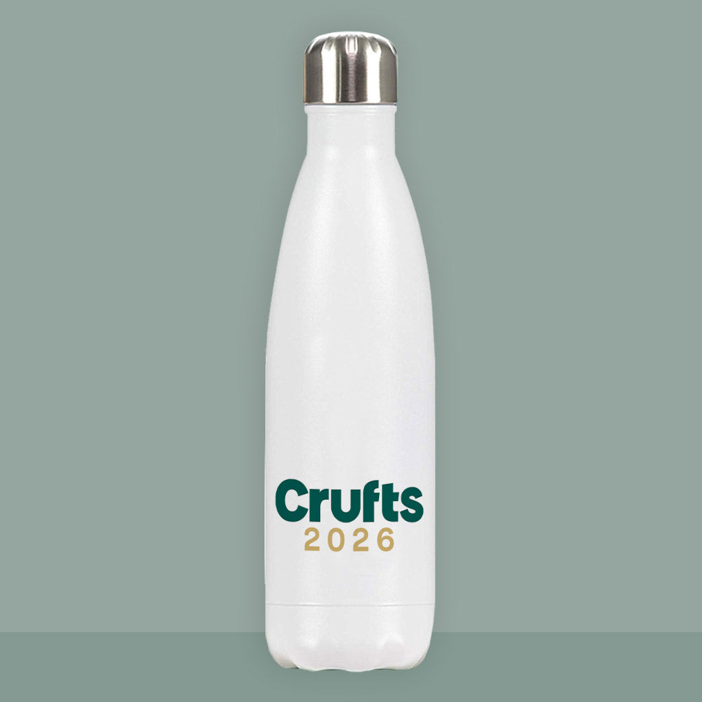 Crufts 2026 Logo Premium Water Bottle (500ml) | Commemorative Dog Lover Gift