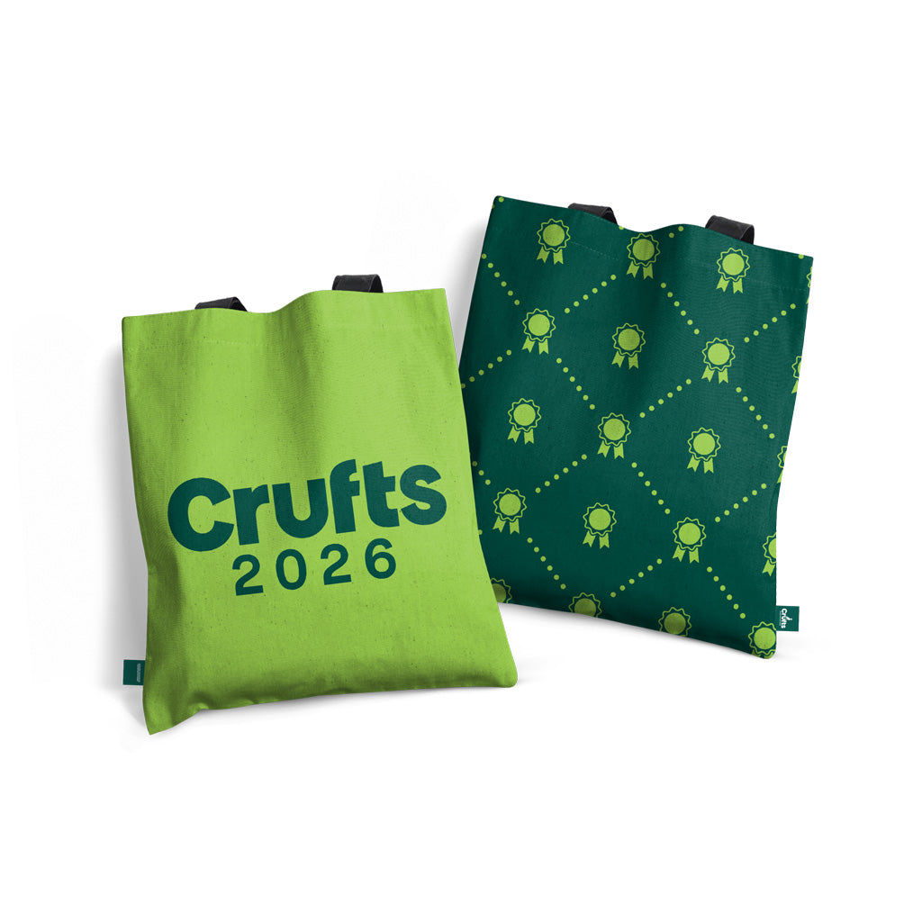 Crufts 2026 Logo 100% Cotton Tote Bag (40x40cm) | Commemorative Dog Lover Gift