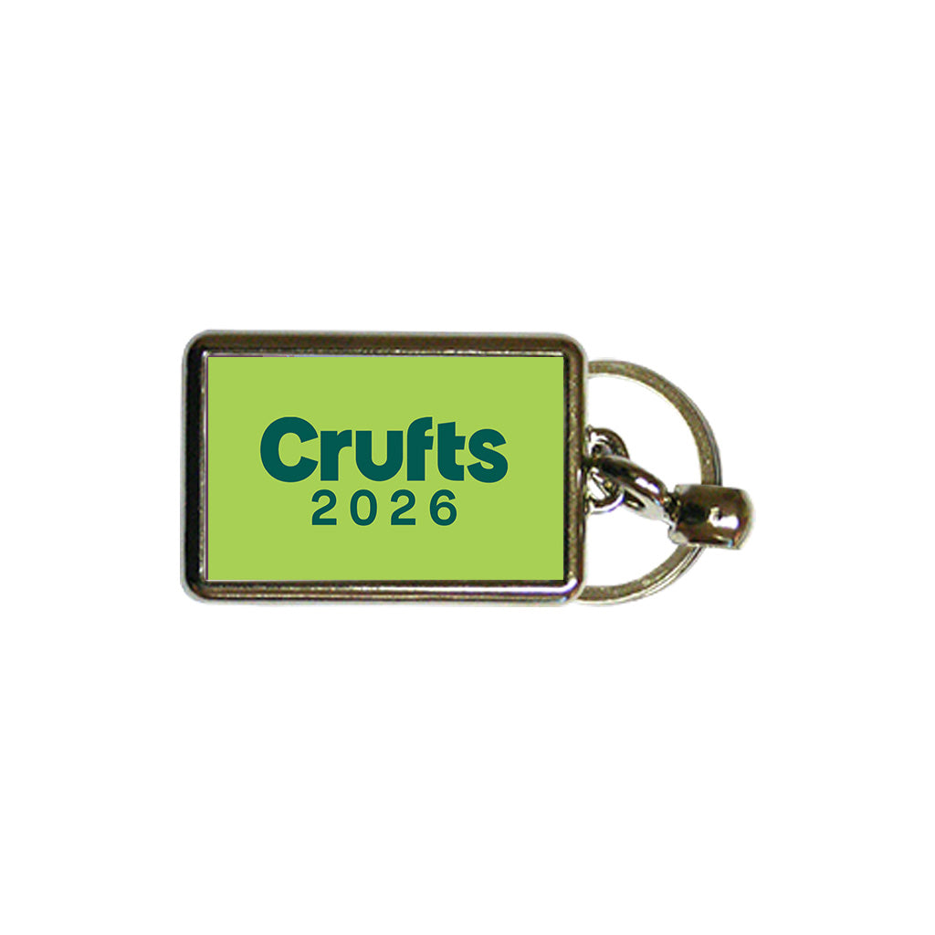 Crufts 2026 Logo Metal Keyring (4x3cm) | Commemorative Dog Lover Gift