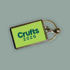Crufts 2026 Logo Metal Keyring (4x3cm) | Commemorative Dog Lover Gift