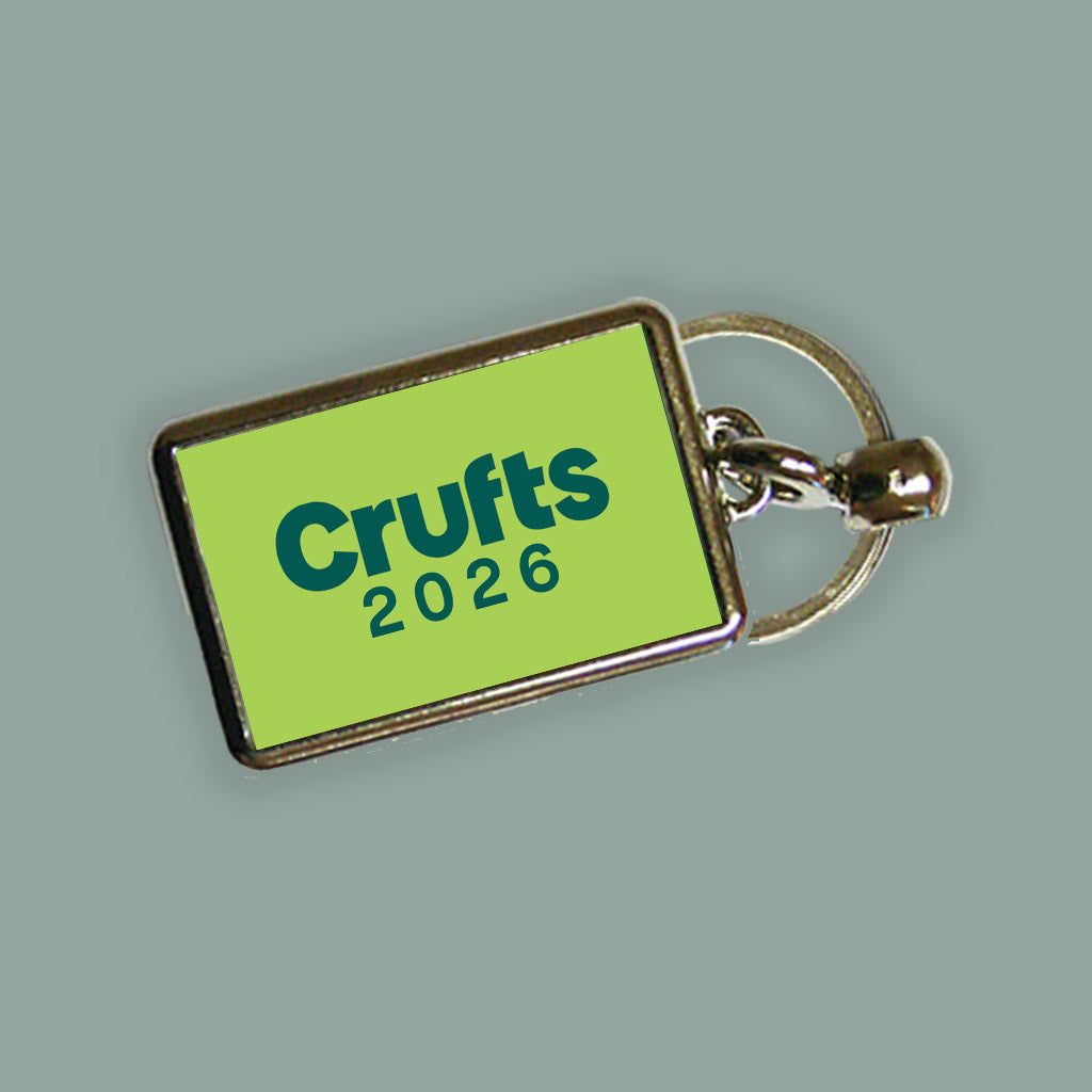 Crufts 2026 Logo Metal Keyring (4x3cm) | Commemorative Dog Lover Gift