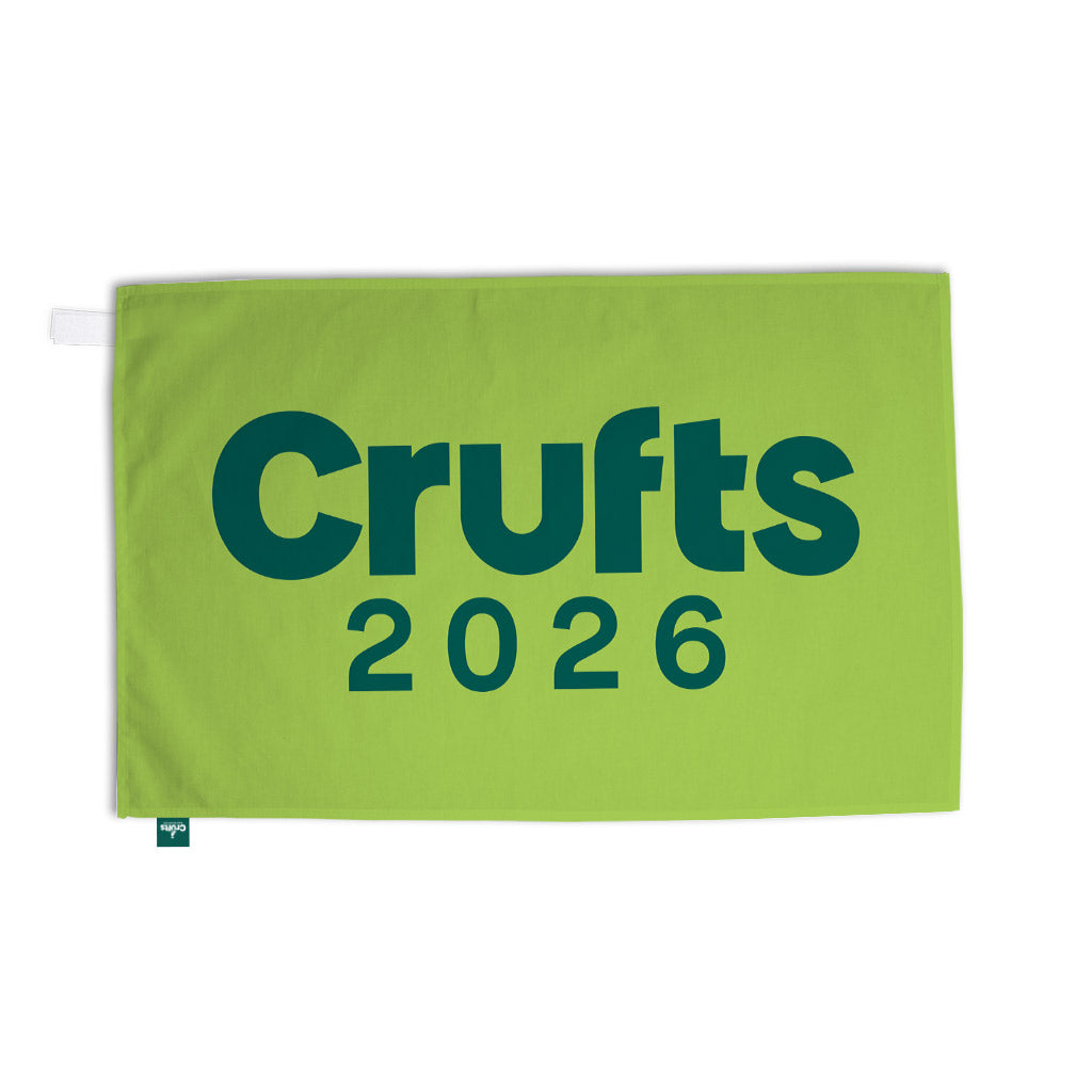 Crufts 2026 Logo 100% Cotton Tea Towel | Commemorative Kitchen Gift