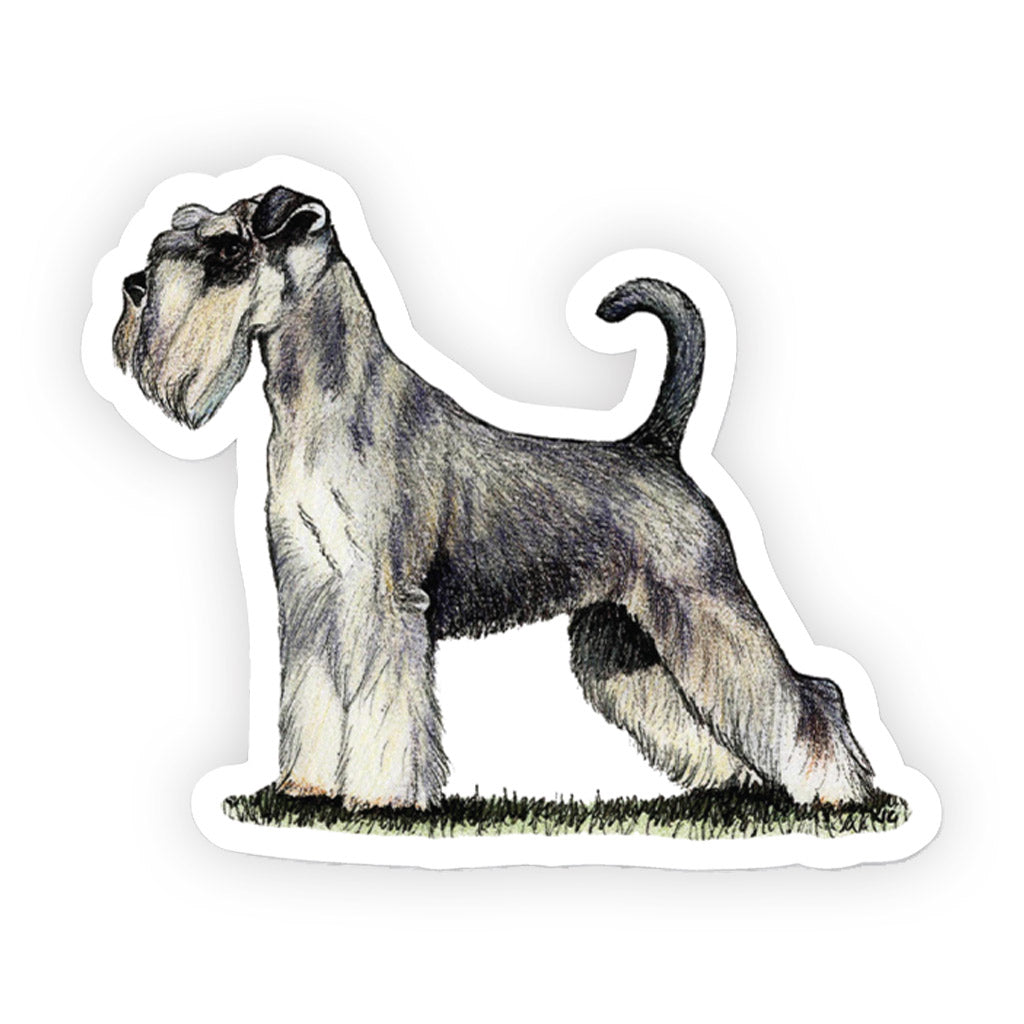 Crufts Minature Schnauzer Sticker