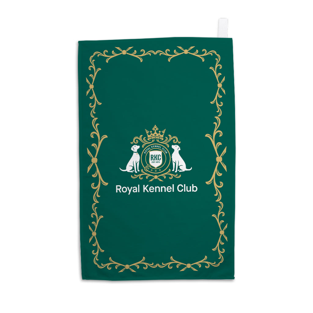 Royal Kennel Club with Gold Border Tea Towel