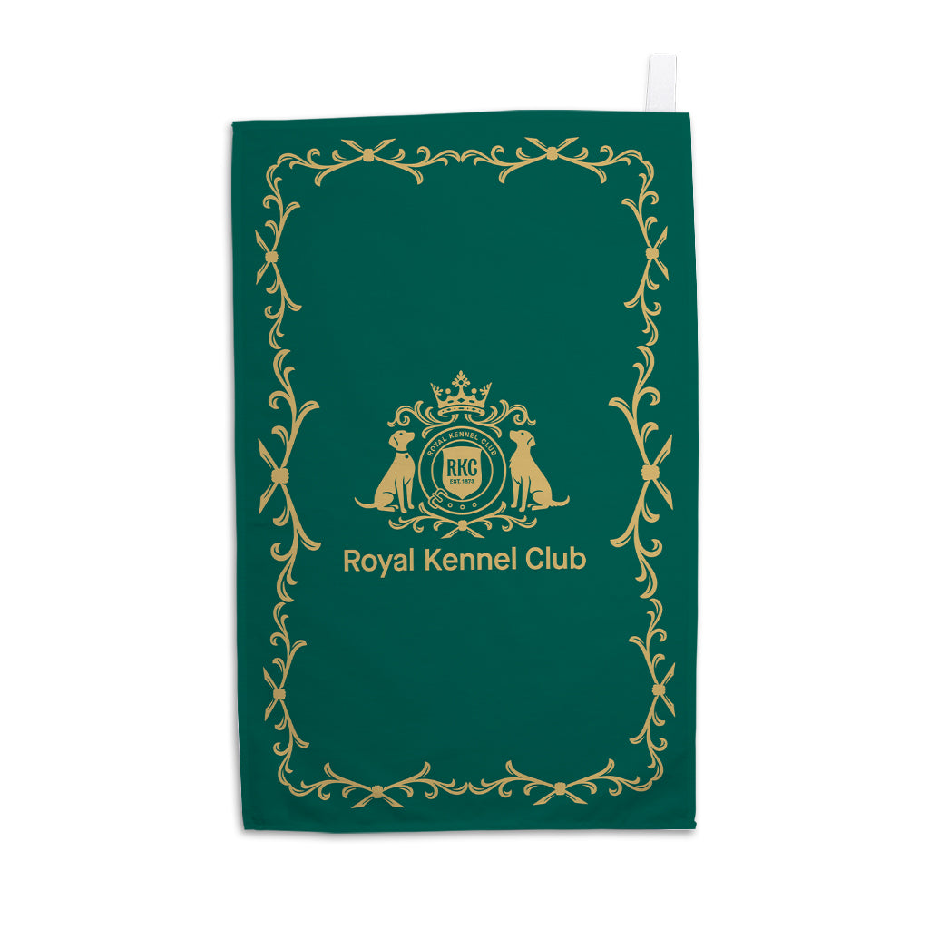 Royal Kennel Club Members with Gold Border Tea Towel