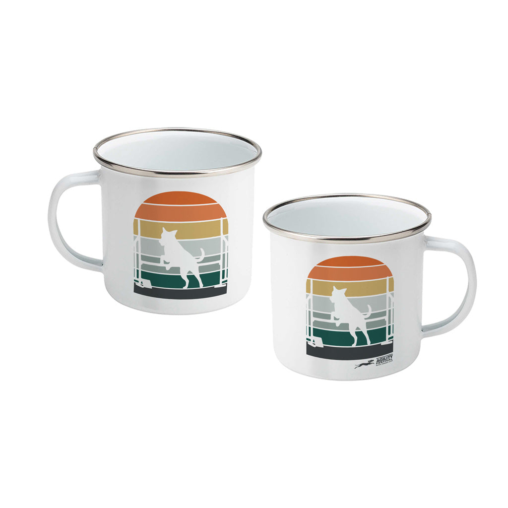 Official Royal Kennel Club Vintage Agility Enamel Mug | 10oz