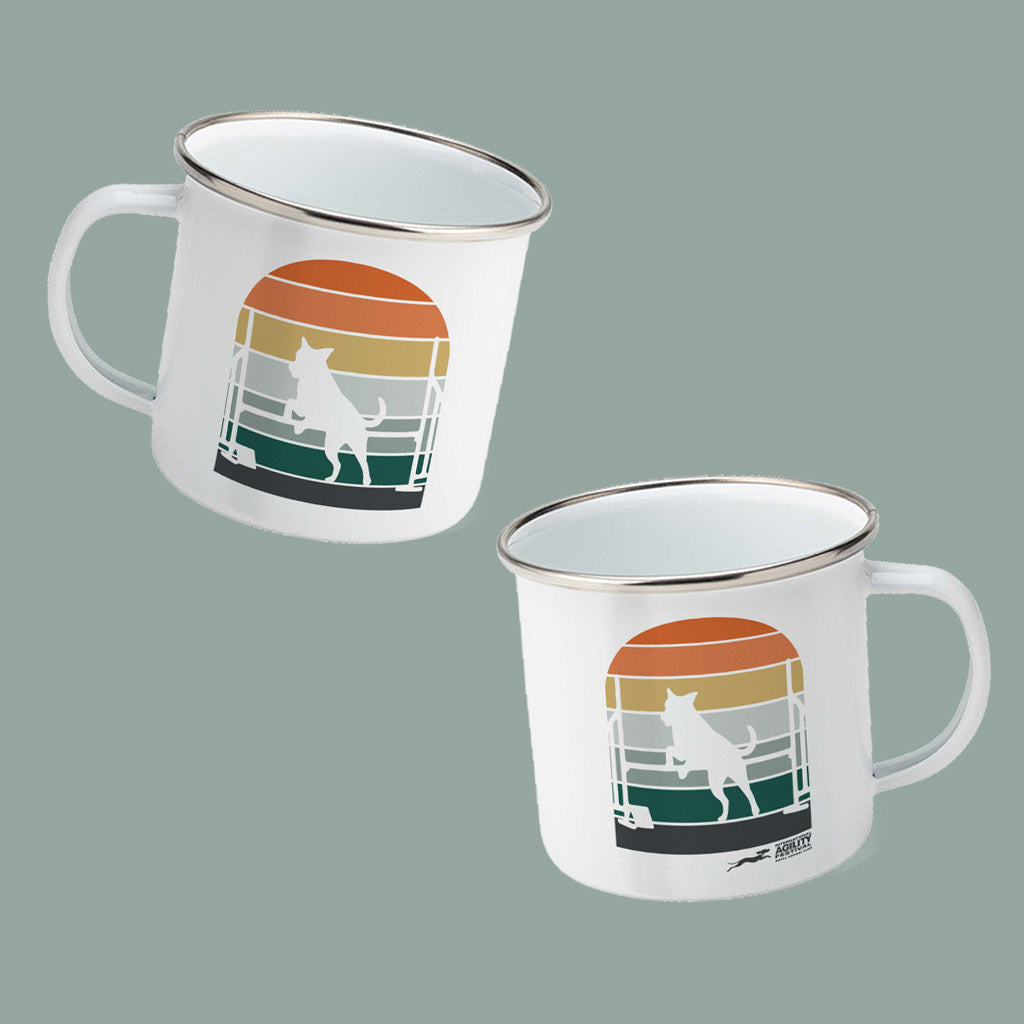 Official Royal Kennel Club Vintage Agility Enamel Mug | 10oz