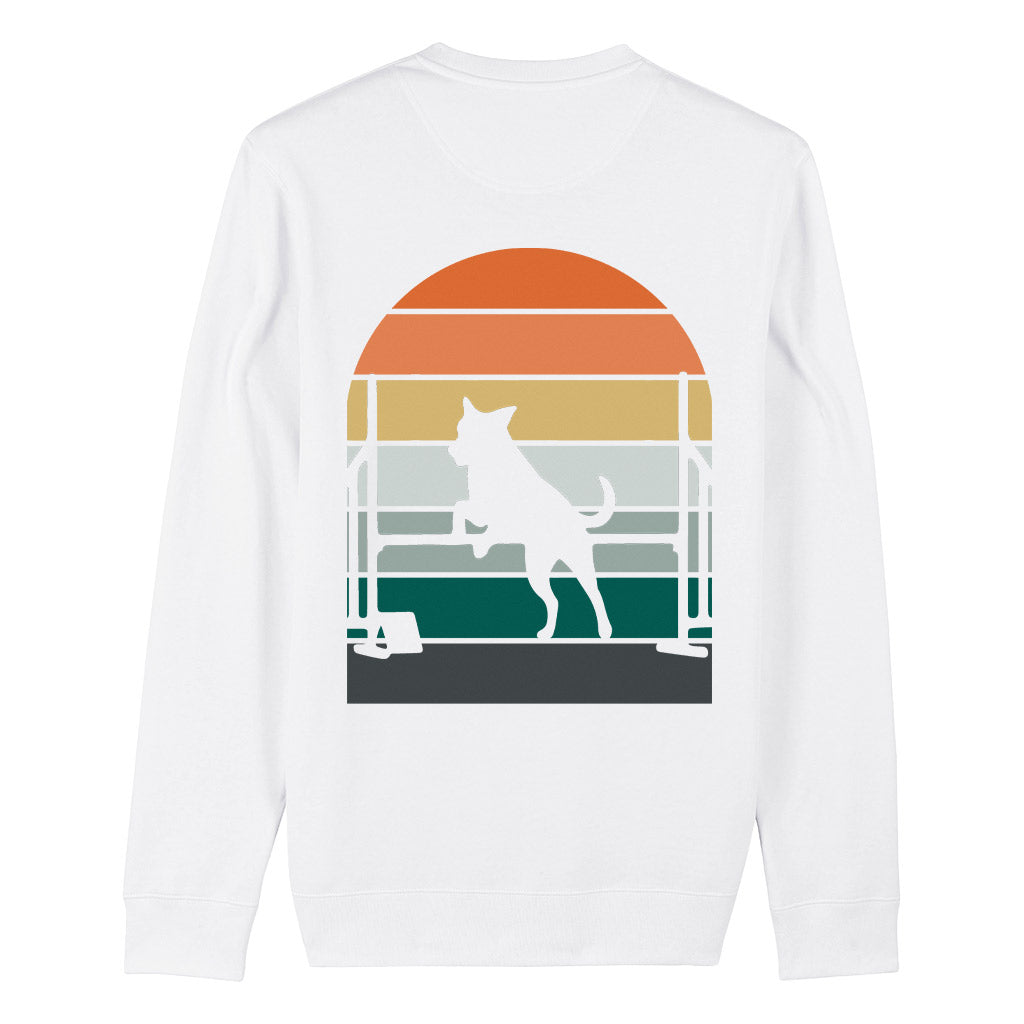 Official Royal Kennel Club Vintage Agility Sweatshirt | Dog Leaping Hurdle