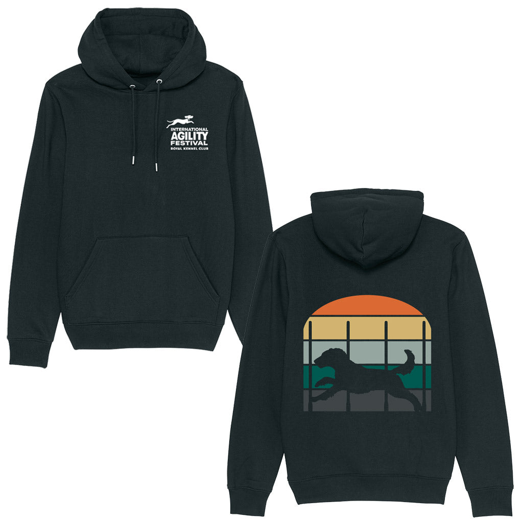 Official Royal Kennel Club Vintage Slalom Dog Agility Hoodie | 100% Organic Cotton