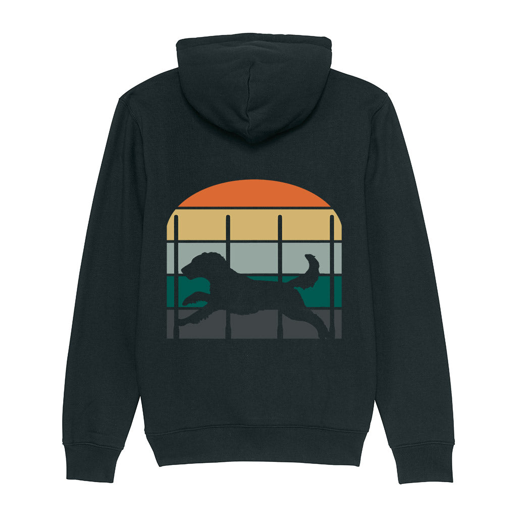 Official Royal Kennel Club Vintage Slalom Dog Agility Hoodie | 100% Organic Cotton