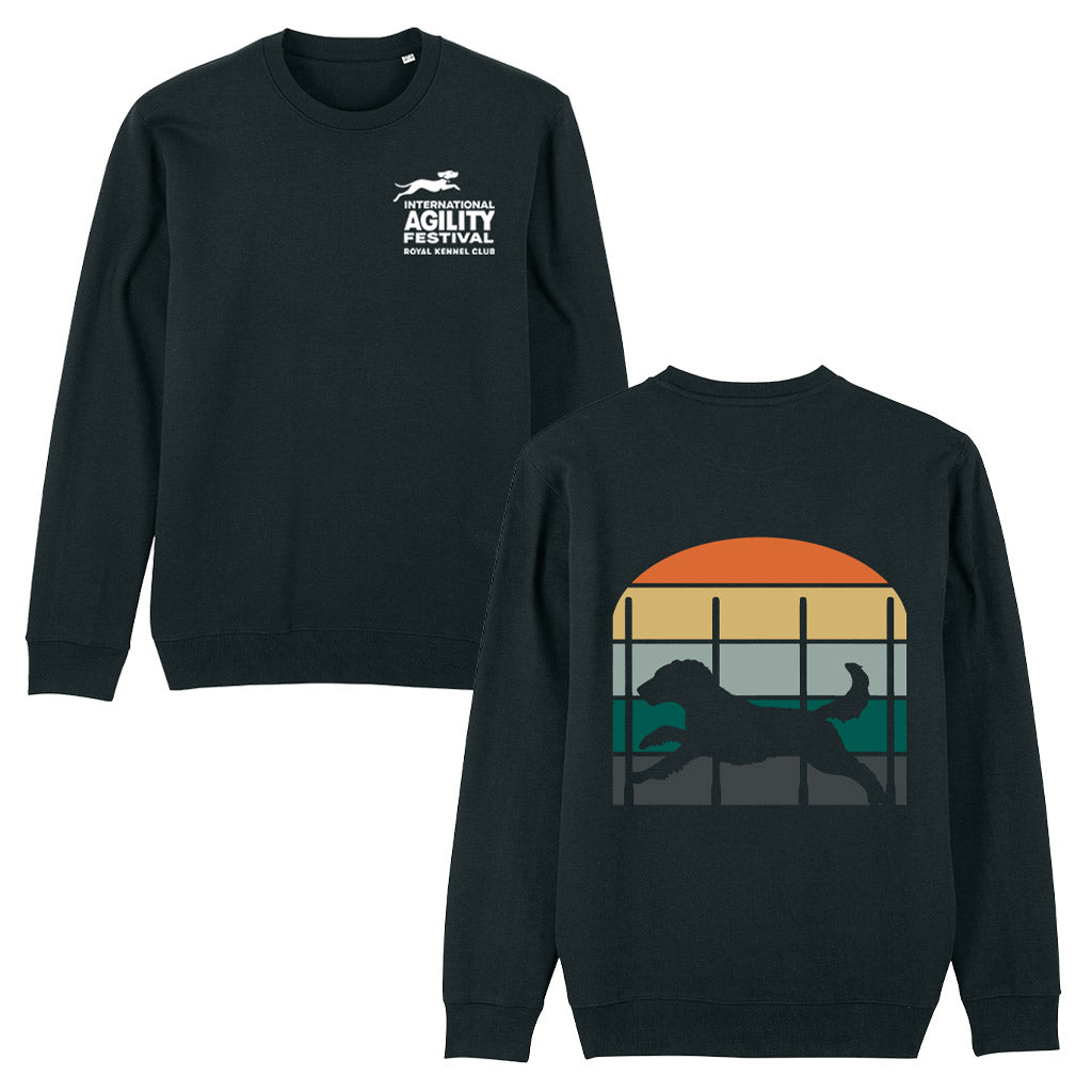 Royal Kennel Club Vintage Slalom Dog Agility Sweatshirt | 100% Organic Cotton