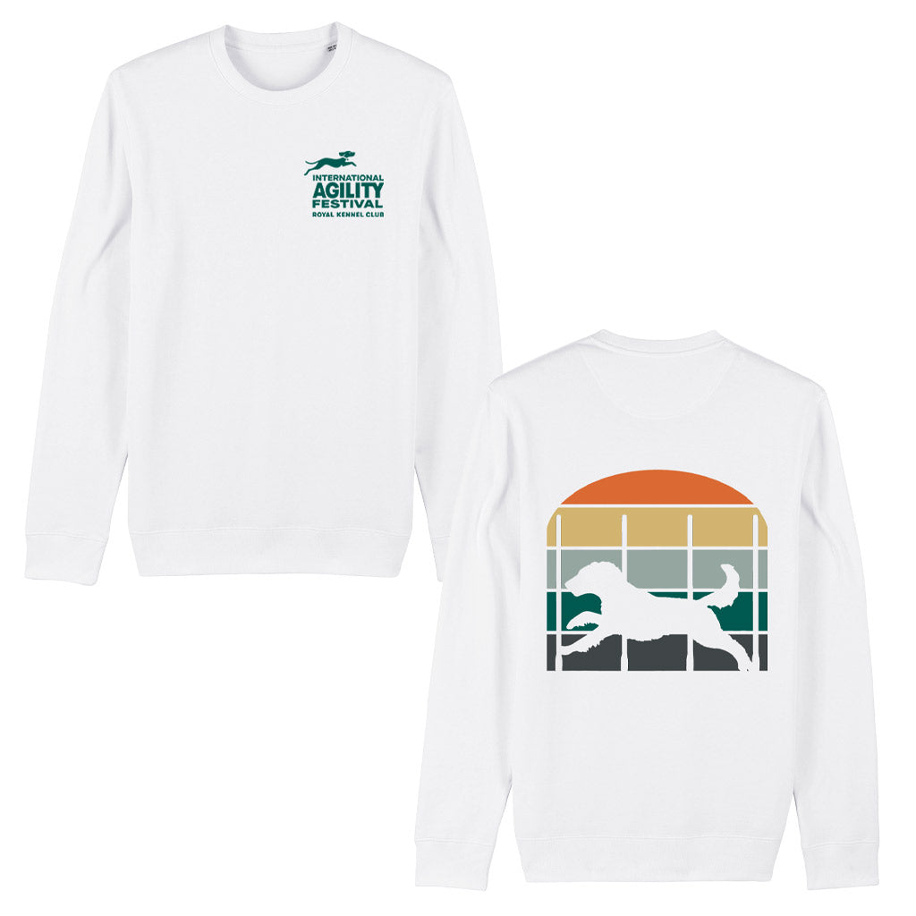 Royal Kennel Club Vintage Slalom Dog Agility Sweatshirt | 100% Organic Cotton