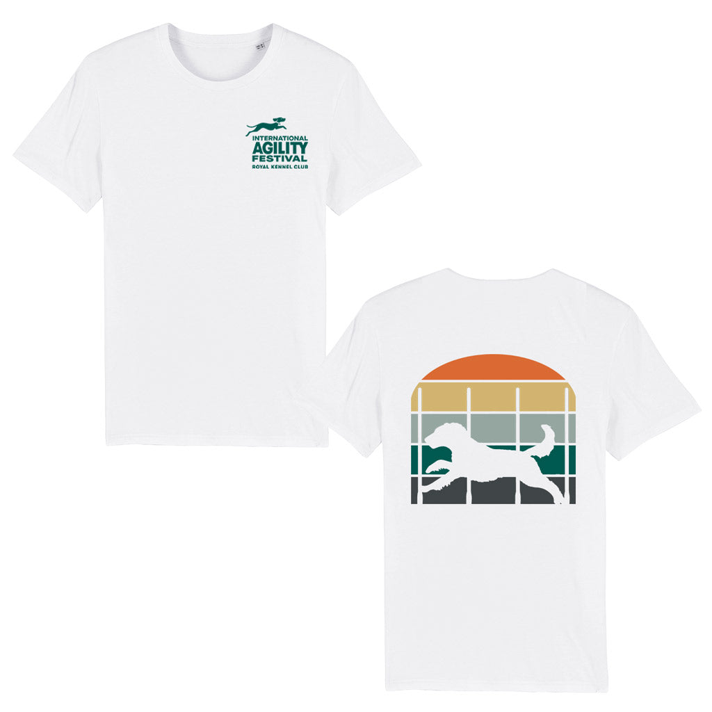 Royal Kennel Club Vintage Slalom Dog Agility T-Shirt | 100% Organic Cotton