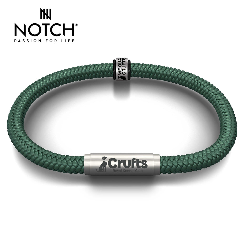 We Qualified Crufts 2026 Cord Bracelet and Notch Charm
