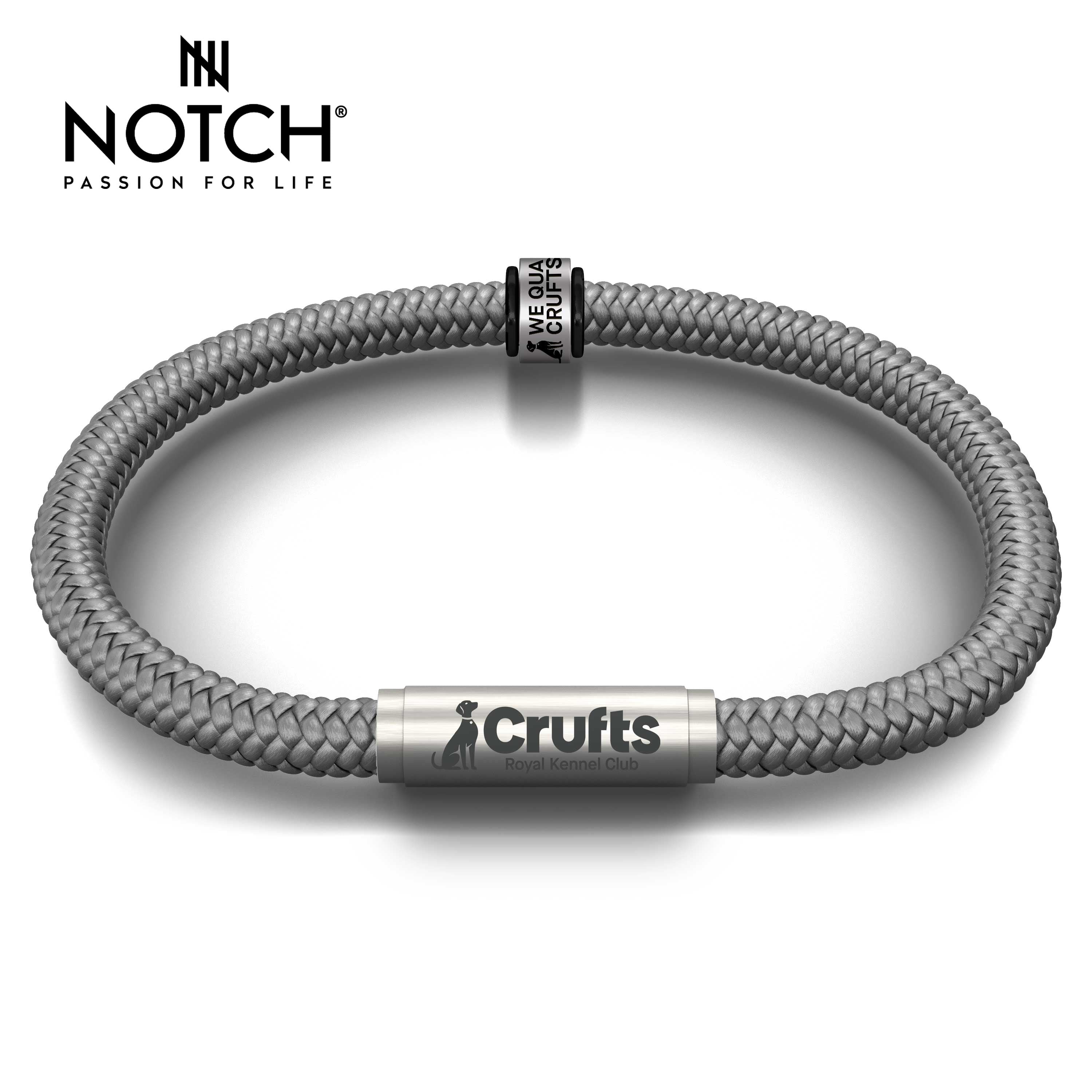 We Qualified Crufts 2026 Cord Bracelet and Notch Charm