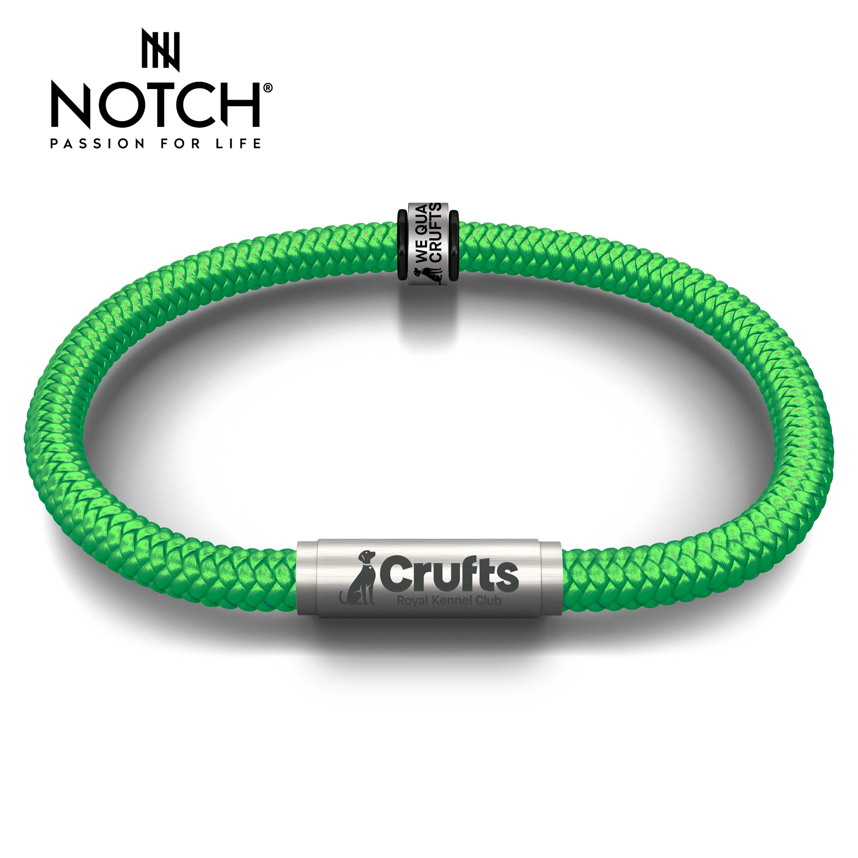 We Qualified Crufts 2026 Cord Bracelet and Notch Charm