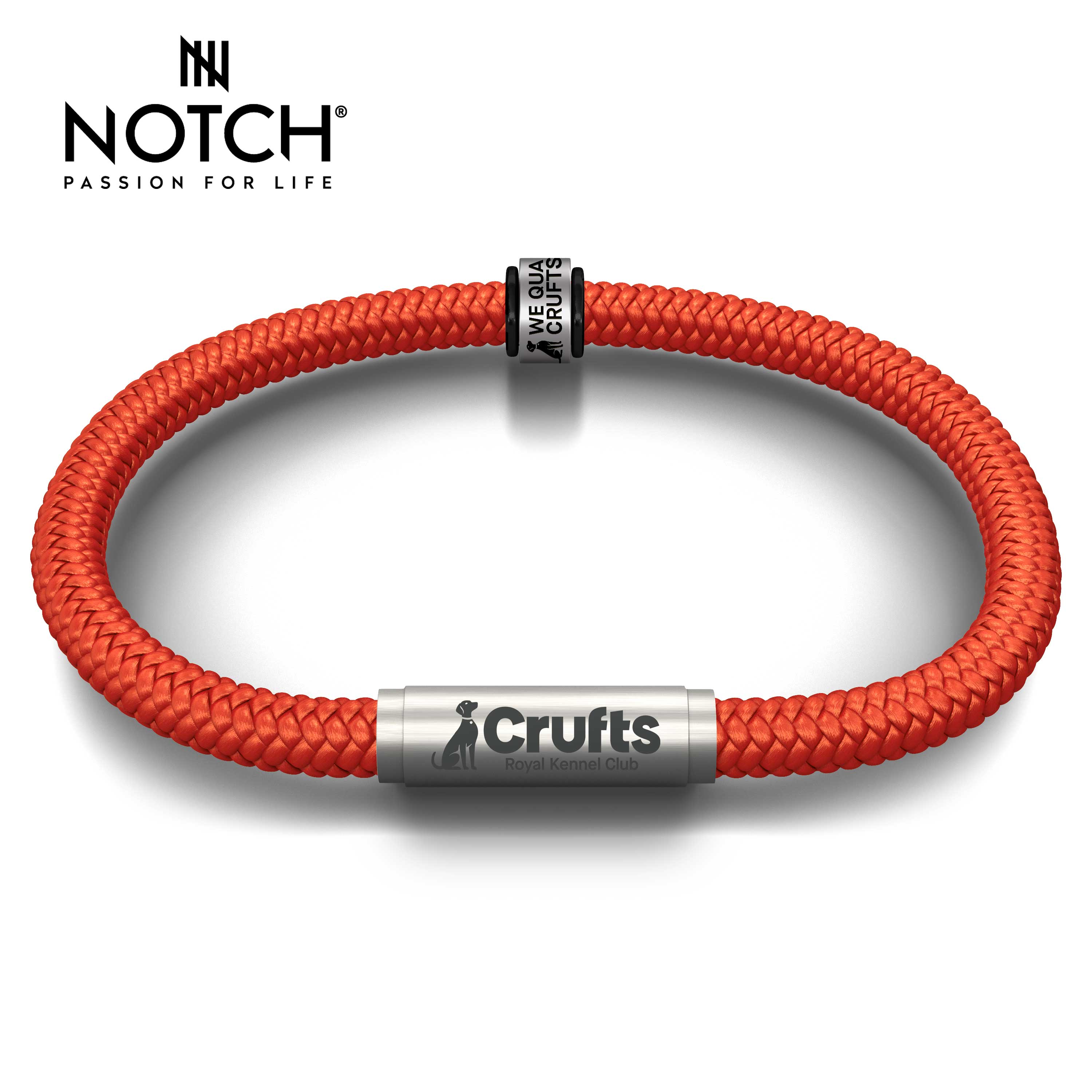 We Qualified Crufts 2026 Cord Bracelet and Notch Charm
