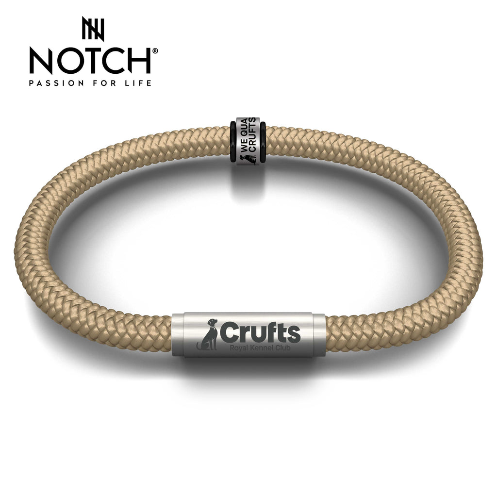 We Qualified Crufts 2026 Cord Bracelet and Notch Charm