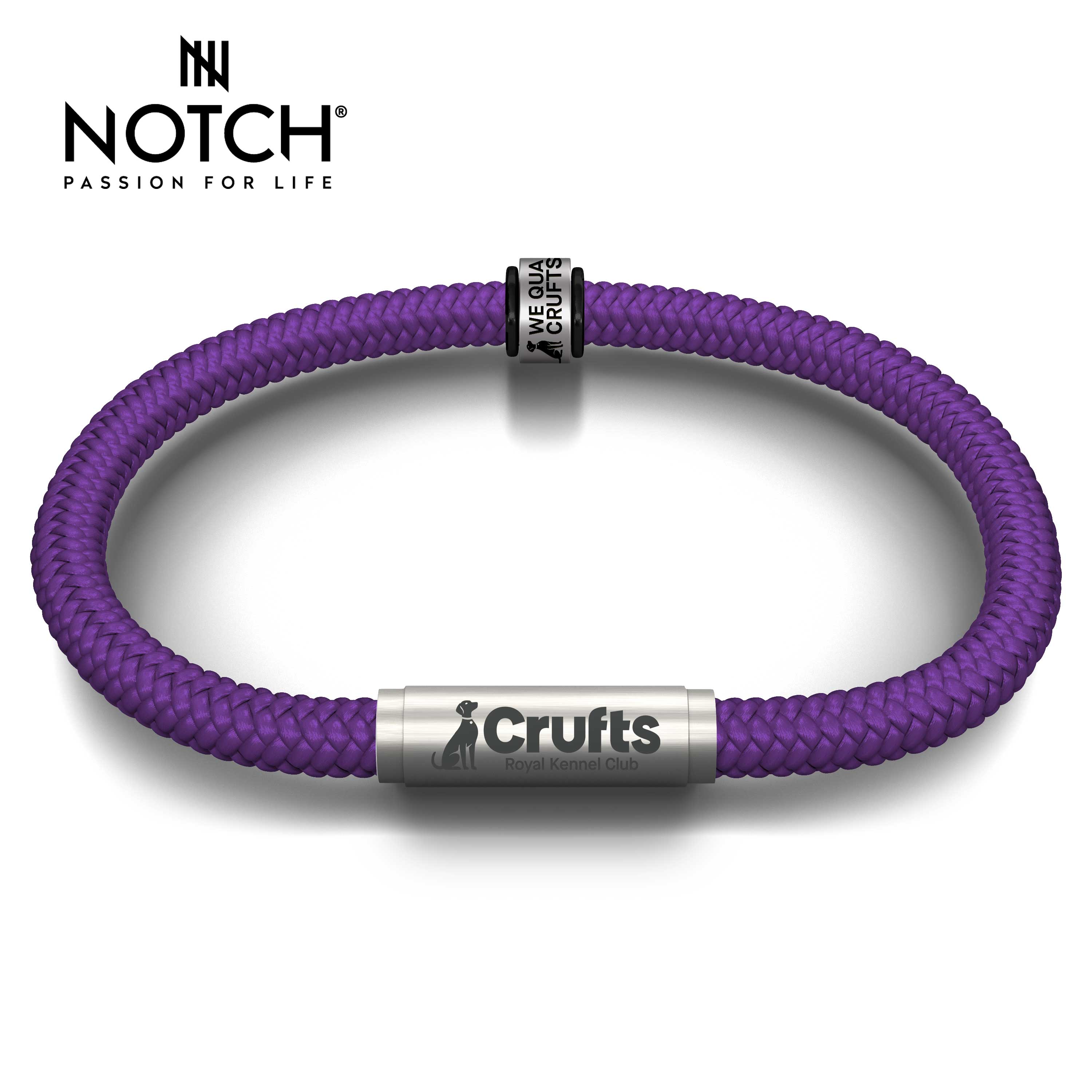 We Qualified Crufts 2026 Cord Bracelet and Notch Charm