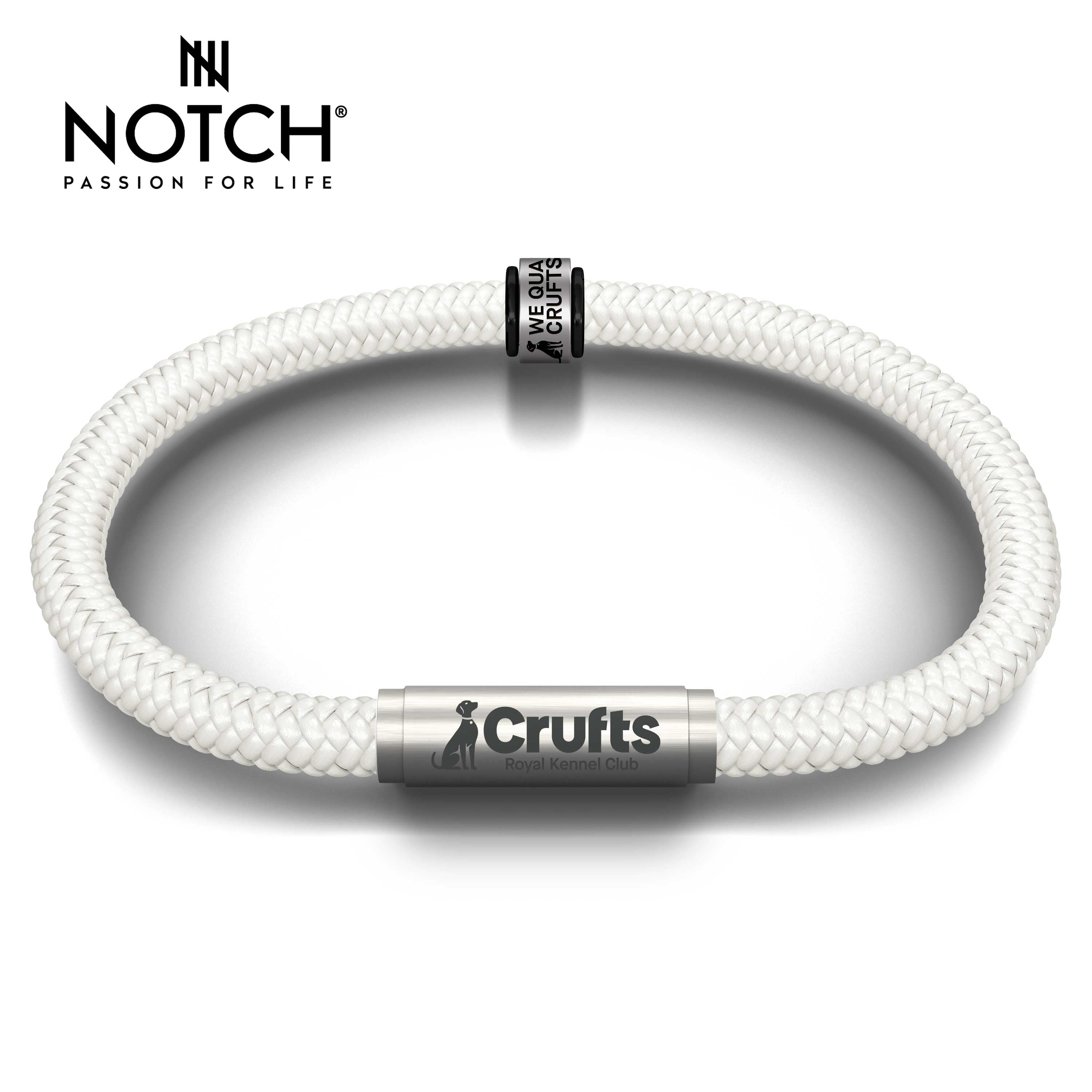 We Qualified Crufts 2026 Cord Bracelet and Notch Charm